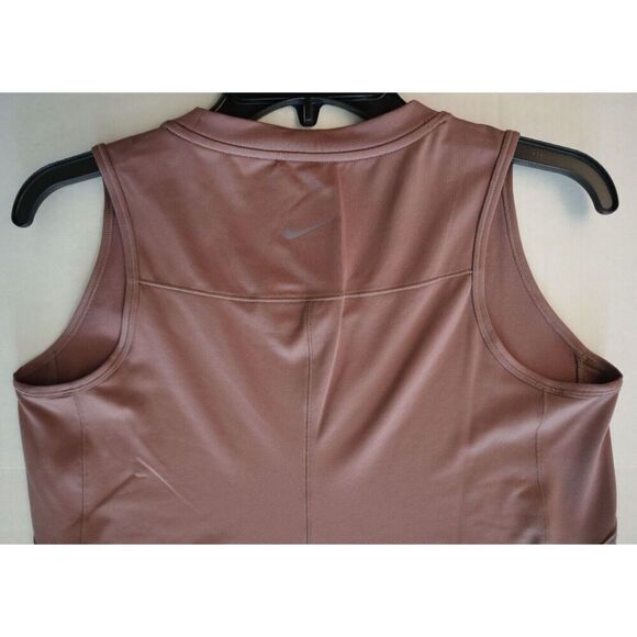 Nike FN2877-208 Women Sz M Smokey Mauve Dri-FIT Slim-Fit Knit Maternity Dress - Picture 7 of 12